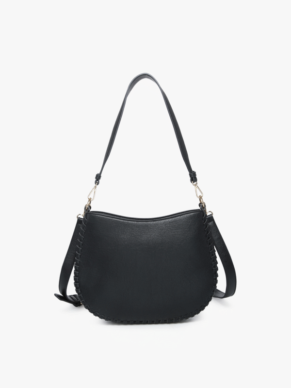 Raquel Vegan Whipstitch Saddle Bag - Image 6