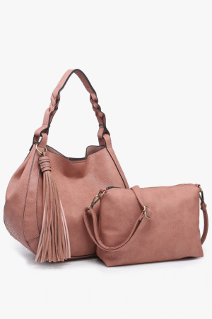 Eloise Vegan Large Tassel Hobo