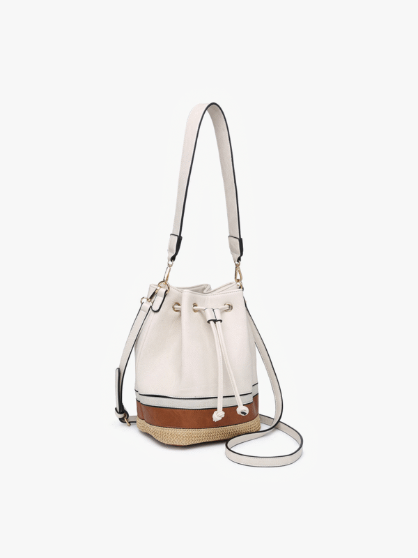 Darcy Vegan Tri-Color Bucket Bag - Image 2