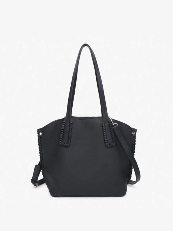 Micah Vegan Whipstitch Tote - Image 9