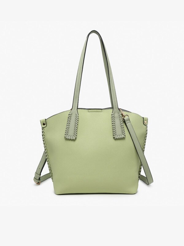 Micah Vegan Whipstitch Tote - Image 10