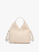 Cecily Vegan Diamond Woven Hobo