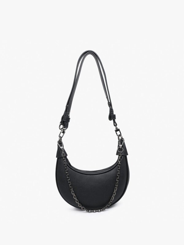 Zora Vegan Half-Moon Shoulder Bag - Image 6