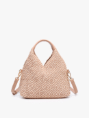 Cecily Vegan Diamond Woven Hobo