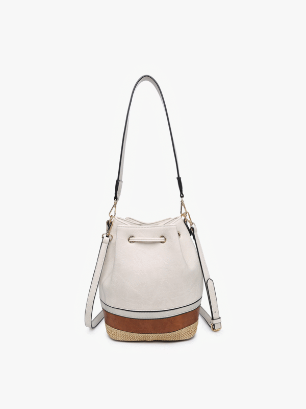 Darcy Vegan Tri-Color Bucket Bag - Image 3