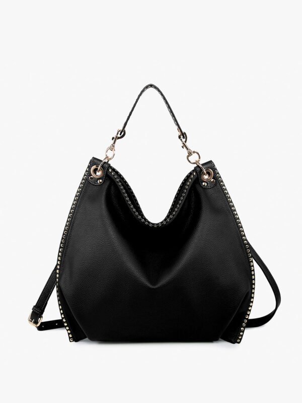 Carly Vegan Studded Hobo - Image 6