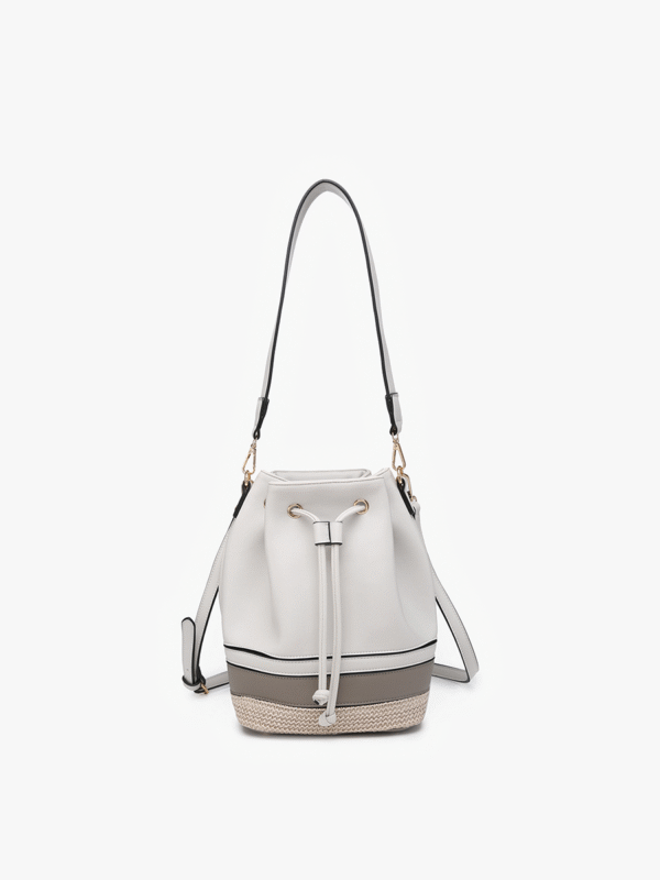Darcy Vegan Tri-Color Bucket Bag - Image 6