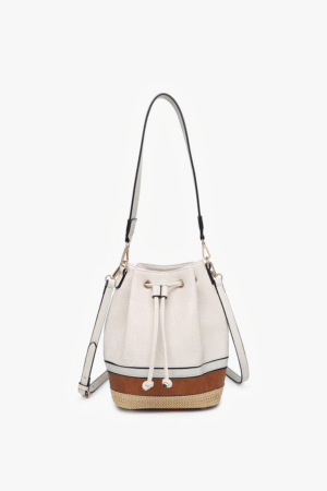 Darcy Vegan Tri-Color Bucket Bag