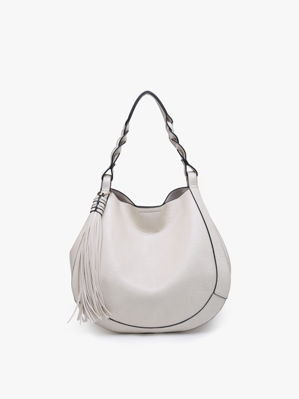 Eloise Vegan Large Tassel Hobo - Image 9