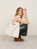 Noelle Vegan Two-Tone Hobo