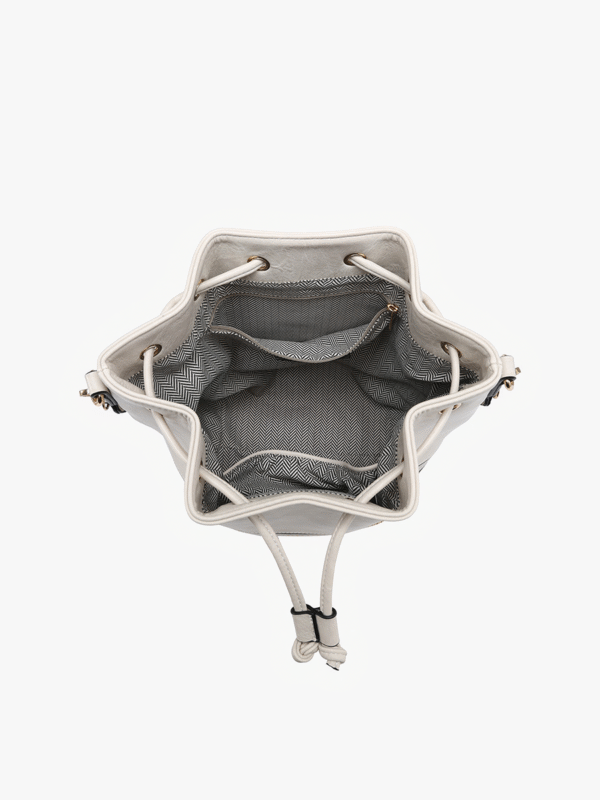 Darcy Vegan Tri-Color Bucket Bag - Image 4