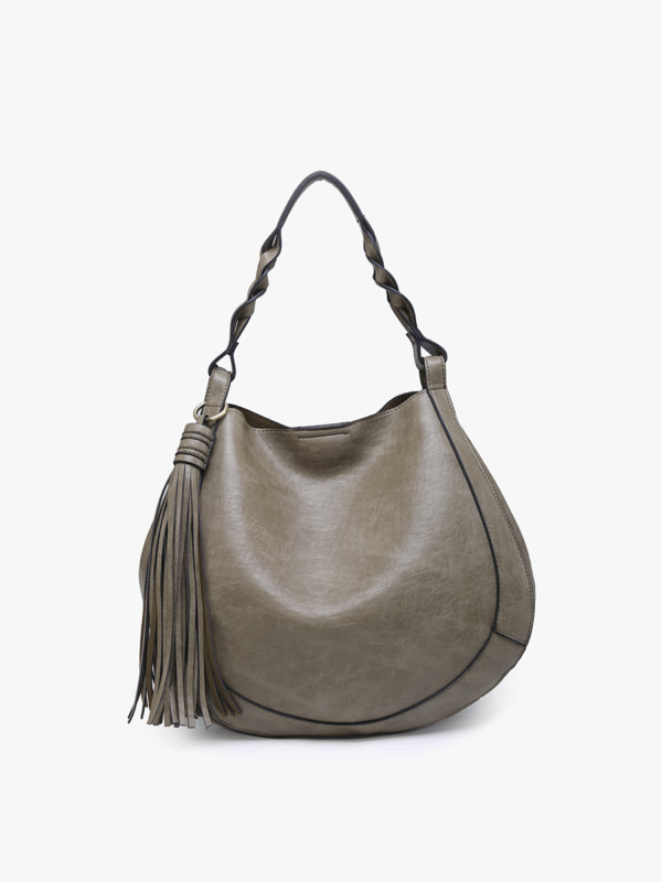Eloise Vegan Large Tassel Hobo - Image 8