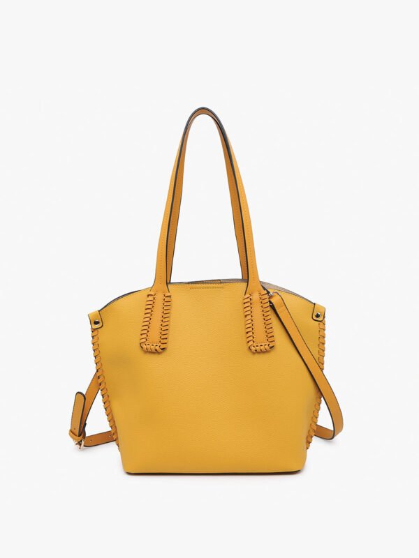 Micah Vegan Whipstitch Tote - Image 8