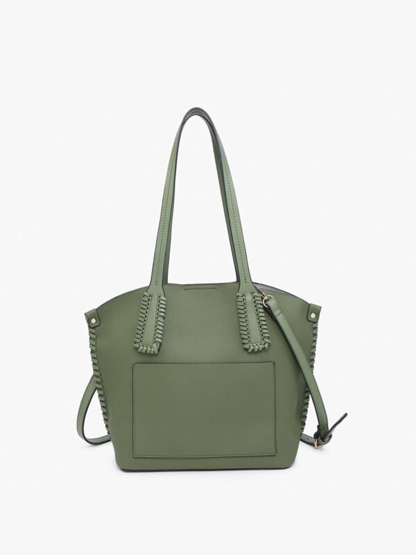 Micah Vegan Whipstitch Tote - Image 3