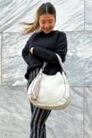 Eloise Vegan Large Tassel Hobo