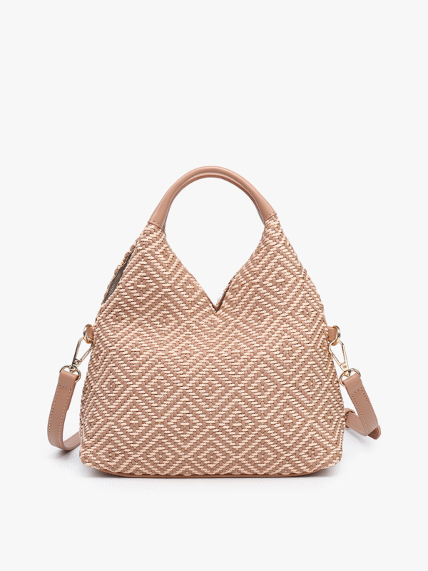 Cecily Vegan Diamond Woven Hobo - Image 3