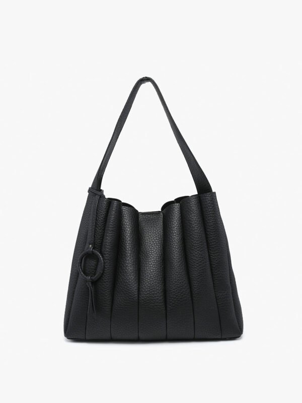 Josie Vegan Pleated Tote - Image 6