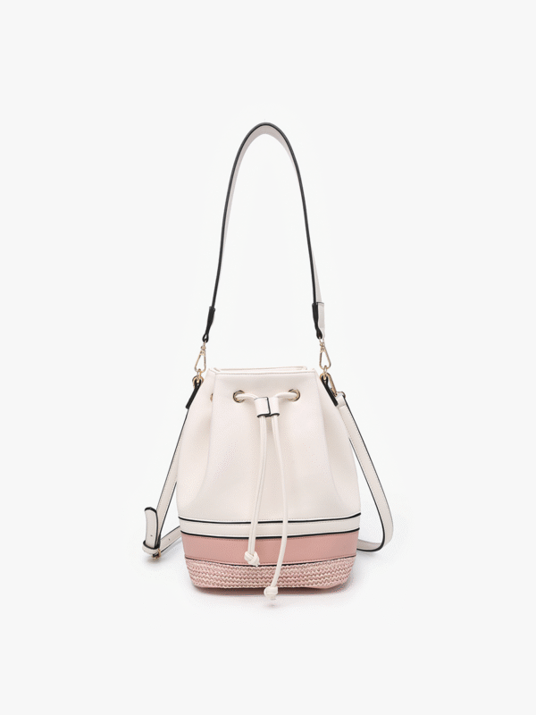 Darcy Vegan Tri-Color Bucket Bag - Image 7
