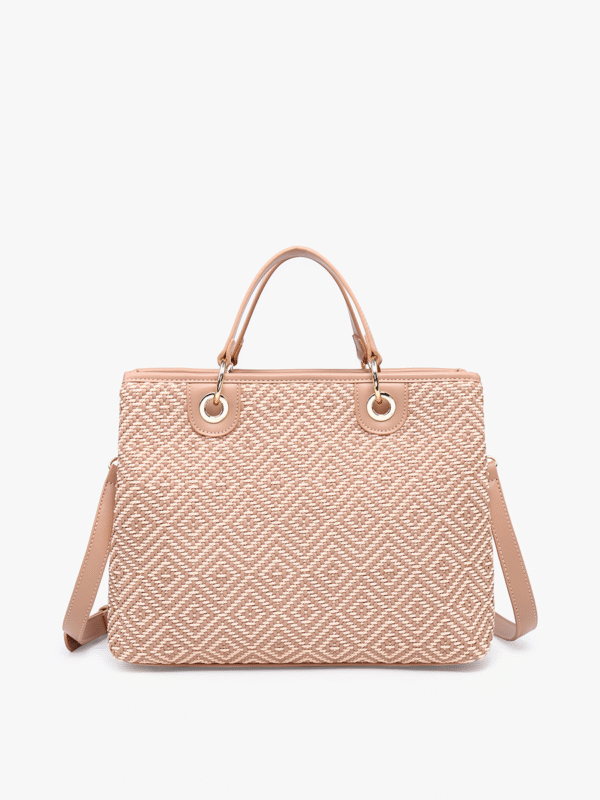 Nancy Vegan Diamond Woven Tote