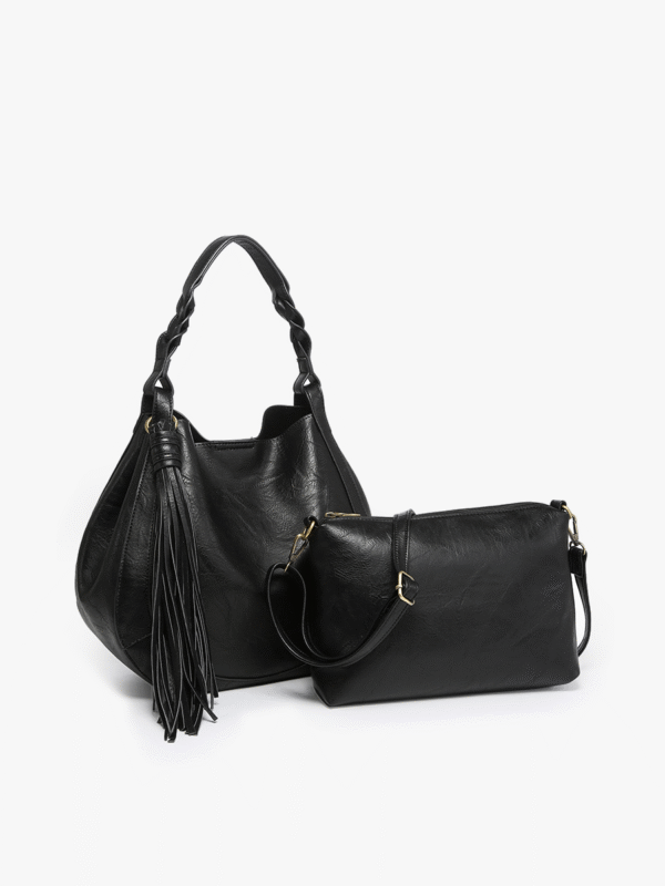 Eloise Vegan Large Tassel Hobo - Image 5
