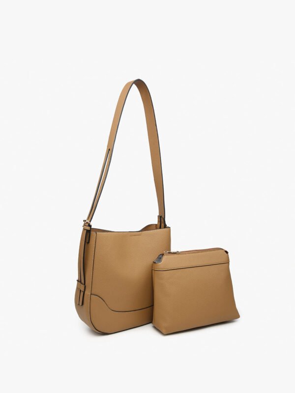 Poppy Vegan Paneled Crossbody - Image 2