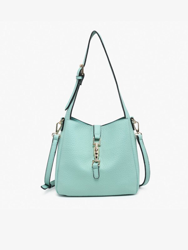 Agnes Vegan Press-Lock Satchel - Image 8