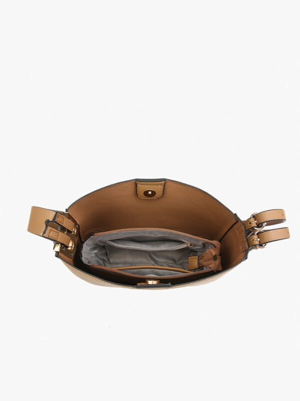 Poppy Vegan Paneled Crossbody - Image 4