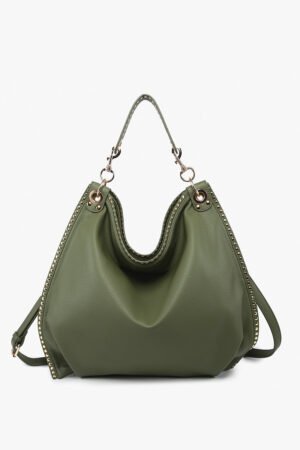Carly Vegan Studded Hobo