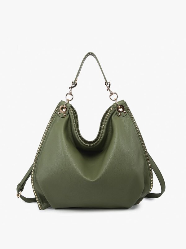 Carly Vegan Studded Hobo