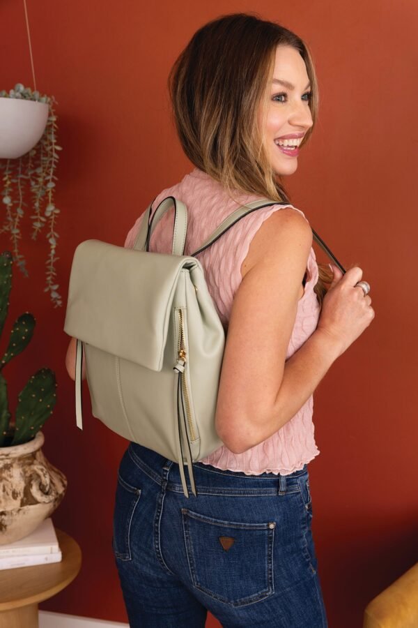 Adley Vegan Foldover Backpack - Image 5