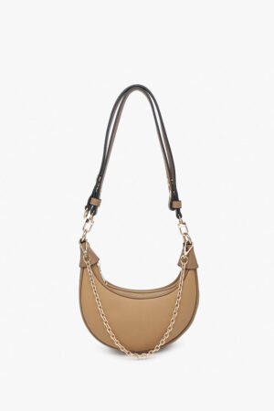 Zora Vegan Half-Moon Shoulder Bag