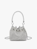 Ginette Rhinestone Bucket Bag
